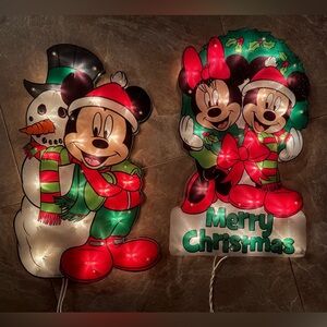 Disney Mickey and Minnie Christmas Light-Up Decor